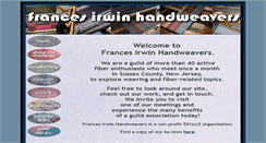 Desktop Screenshot of francesirwinhandweavers.org